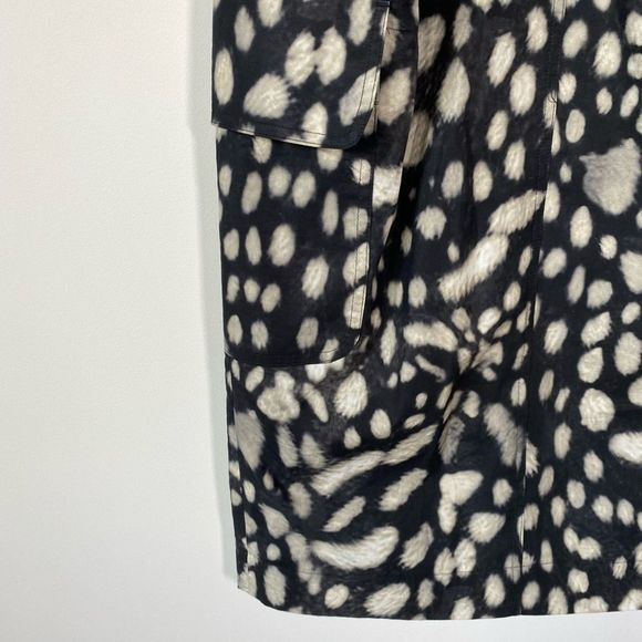 MaxMara Cargo Tie Front Midi Skirt Sz 12 - Picture 11 of 14